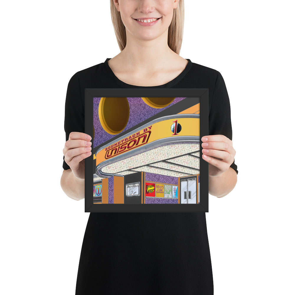 Framed "Soundtrack by UN1SON" Album Cover Art