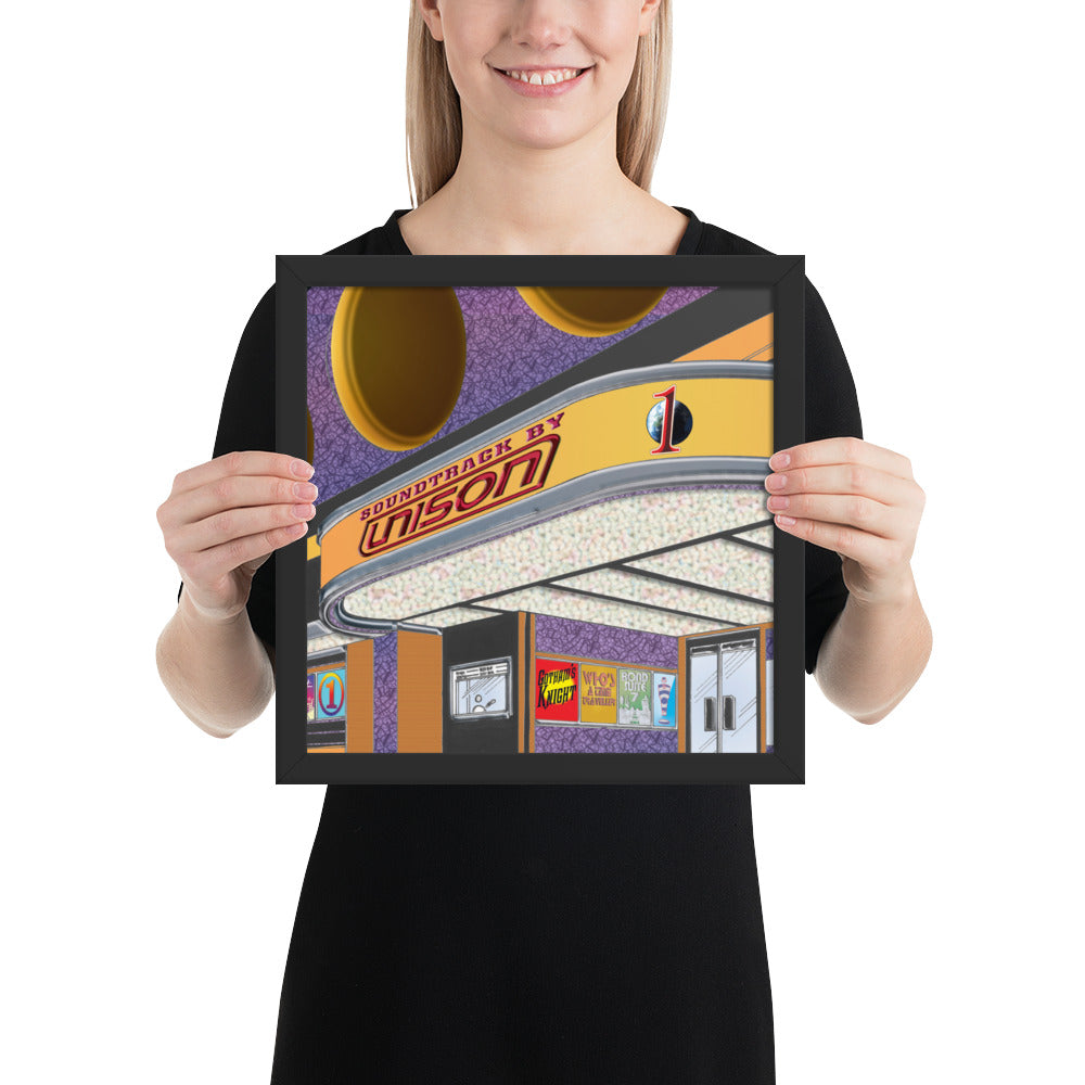 Framed "Soundtrack by UN1SON" Album Cover Art