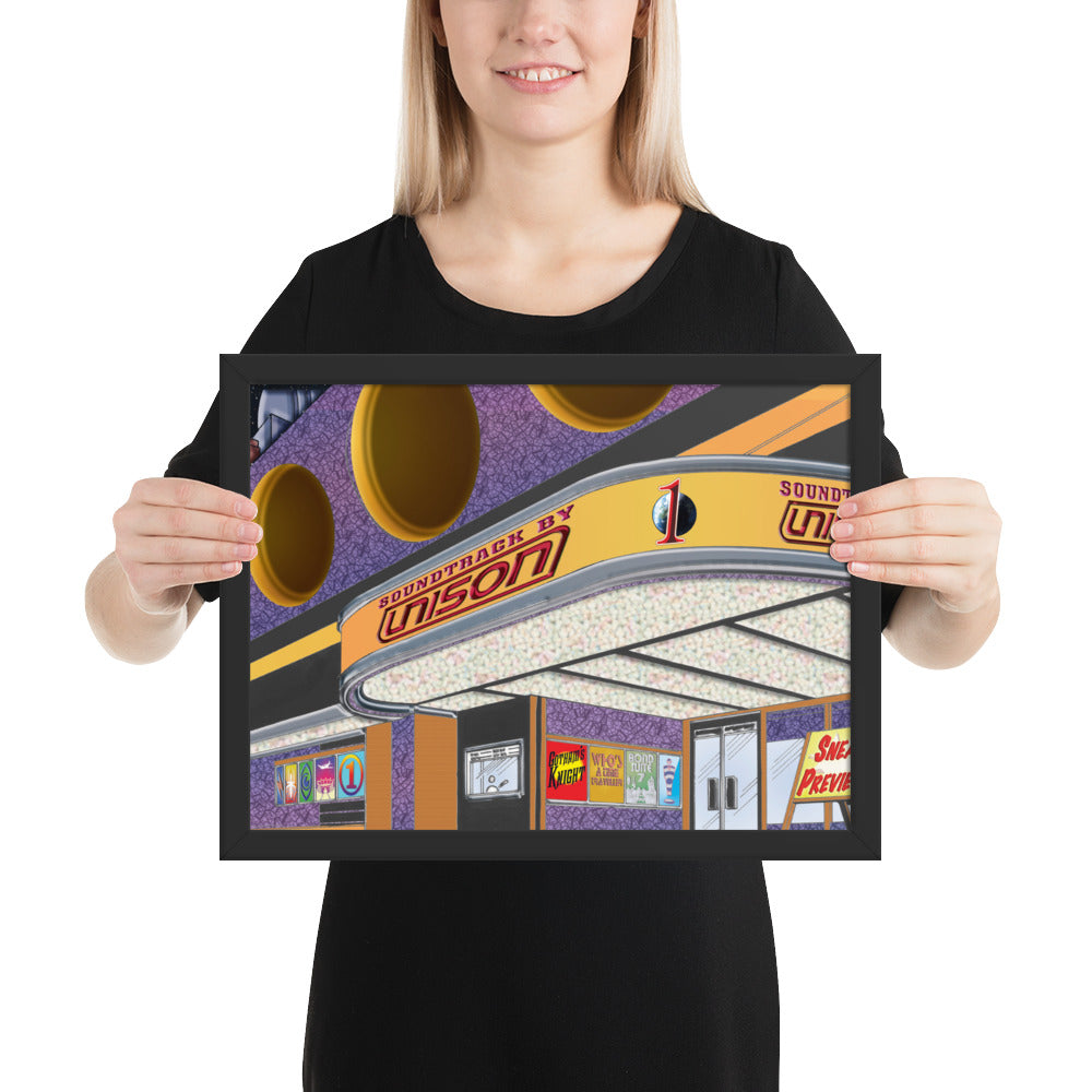 Framed "Soundtrack by UN1SON" Album Cover Art