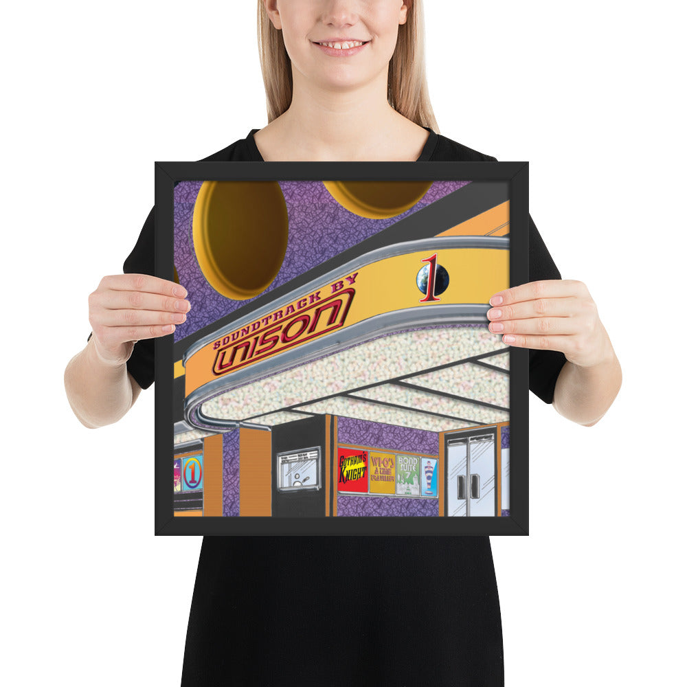 Framed "Soundtrack by UN1SON" Album Cover Art