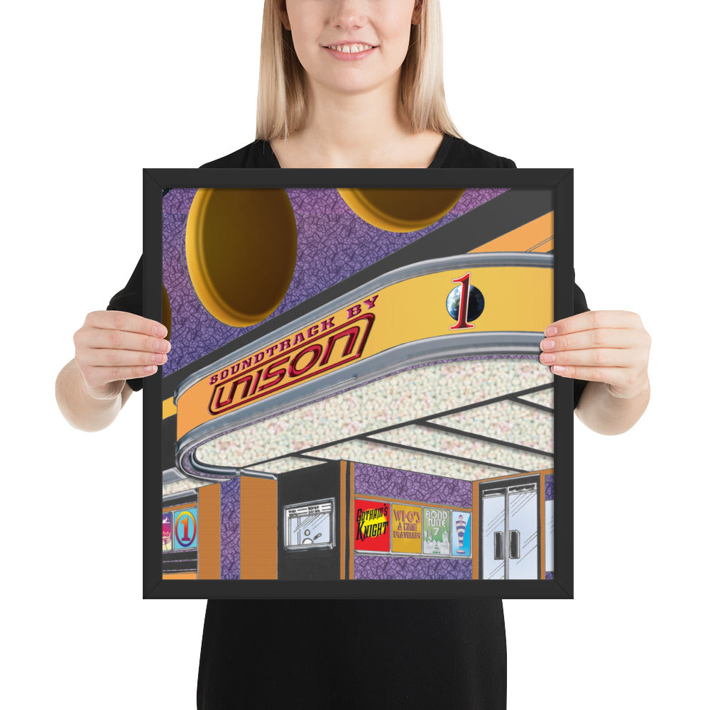 Framed "Soundtrack by UN1SON" Album Cover Art