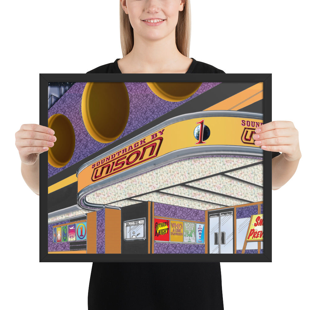 Framed "Soundtrack by UN1SON" Album Cover Art