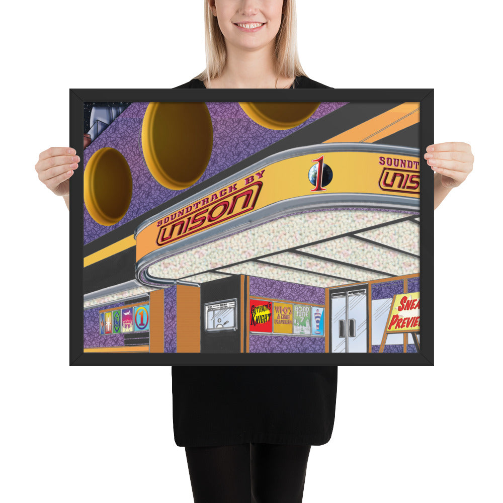 Framed "Soundtrack by UN1SON" Album Cover Art