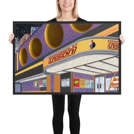 Framed "Soundtrack by UN1SON" Album Cover Art