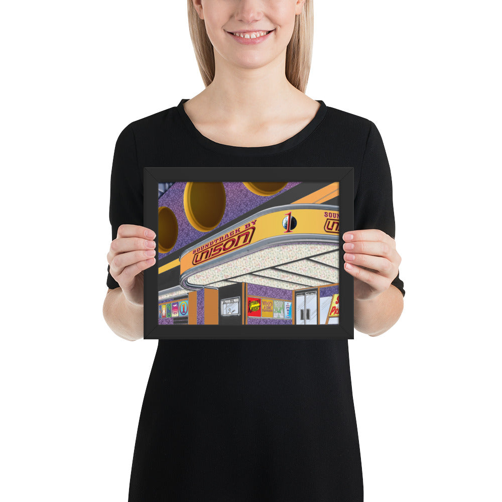 Framed "Soundtrack by UN1SON" Album Cover Art