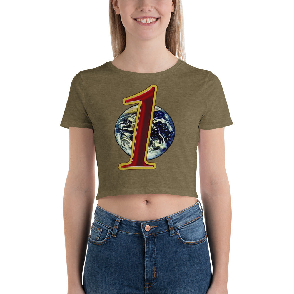 UN1SON "One-World" Women’s Crop Tee