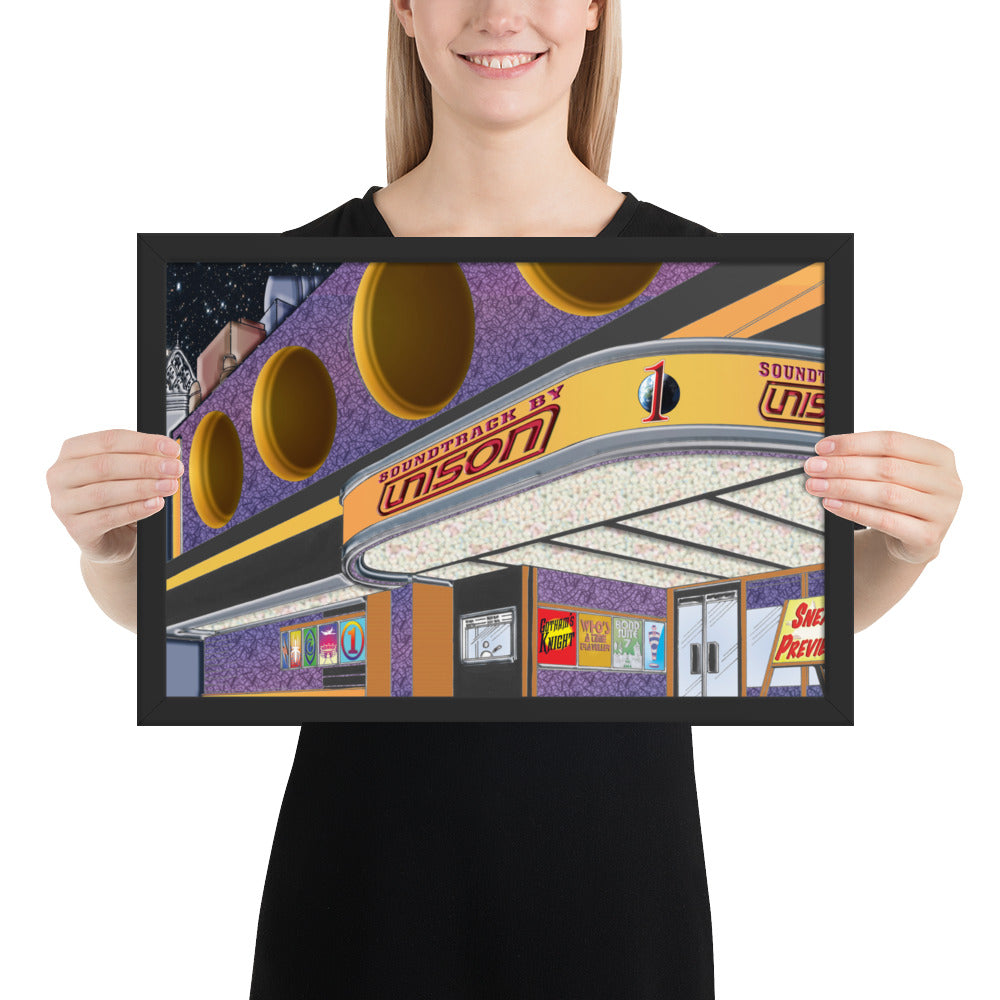 Framed "Soundtrack by UN1SON" Album Cover Art