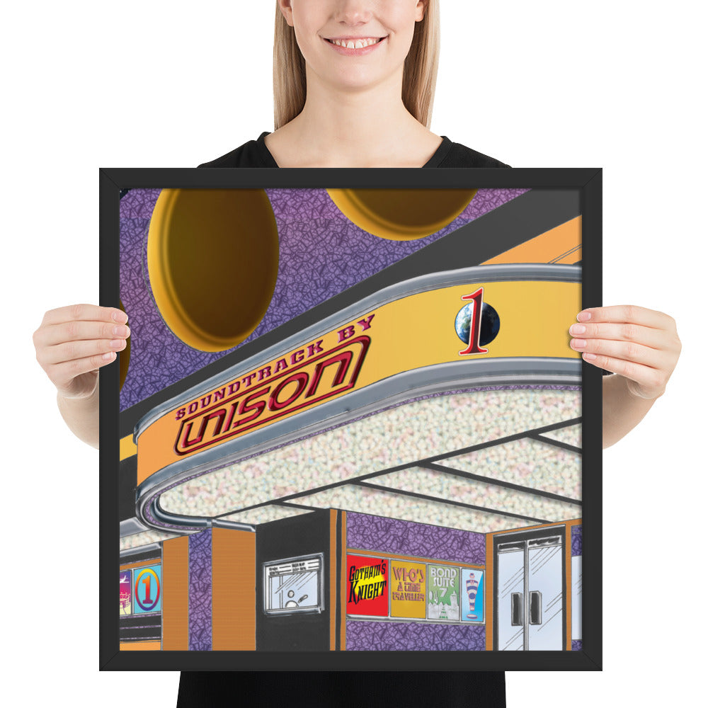 Framed "Soundtrack by UN1SON" Album Cover Art