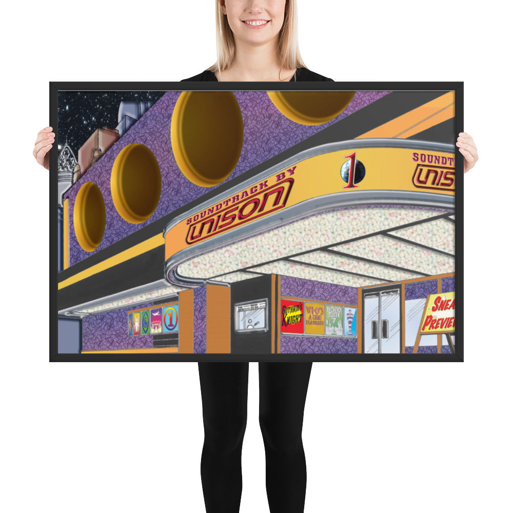 Framed "Soundtrack by UN1SON" Album Cover Art